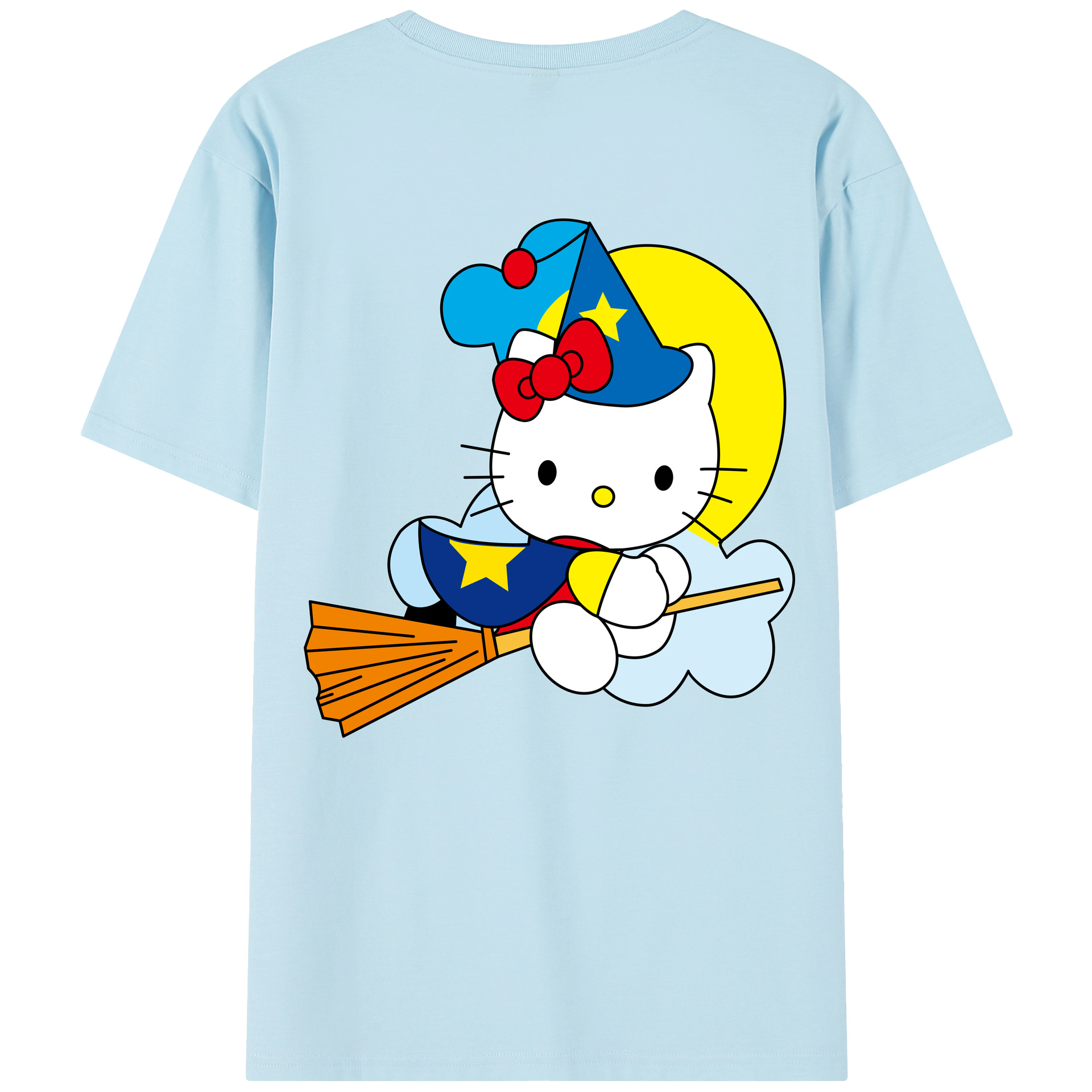 （画像用） Hello Kitty ハローキティ 綿100％半袖Tシャツ（背面プリント）